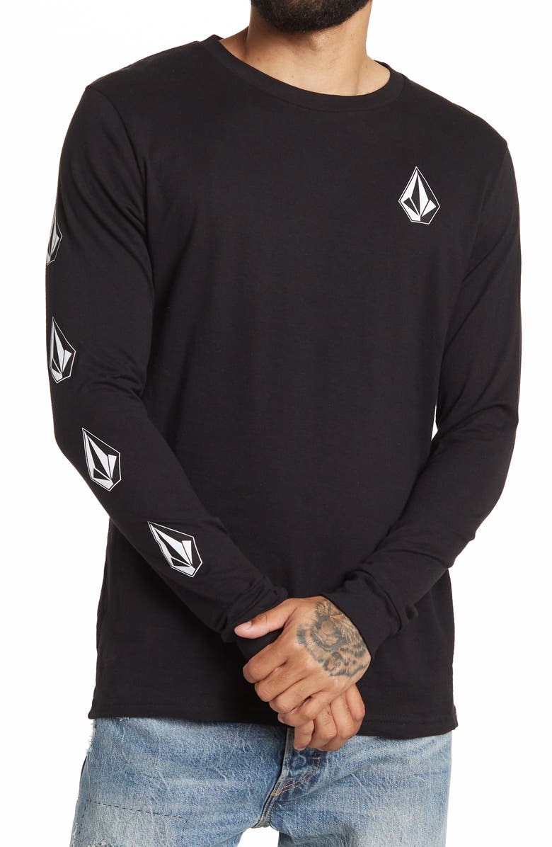 Volcom Deadly Stones Long Sleeve T-Shirt, Main, color, 