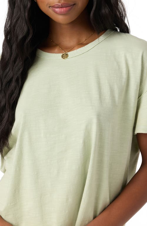 O'neill Wavelength Slub Cotton Jersey Crewneck T-shirt In Green