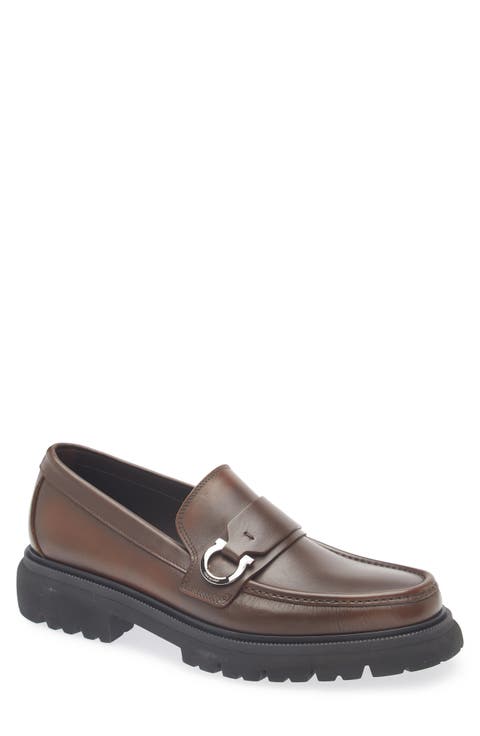 Andover Gancini Lug Sole Loafer (Men)