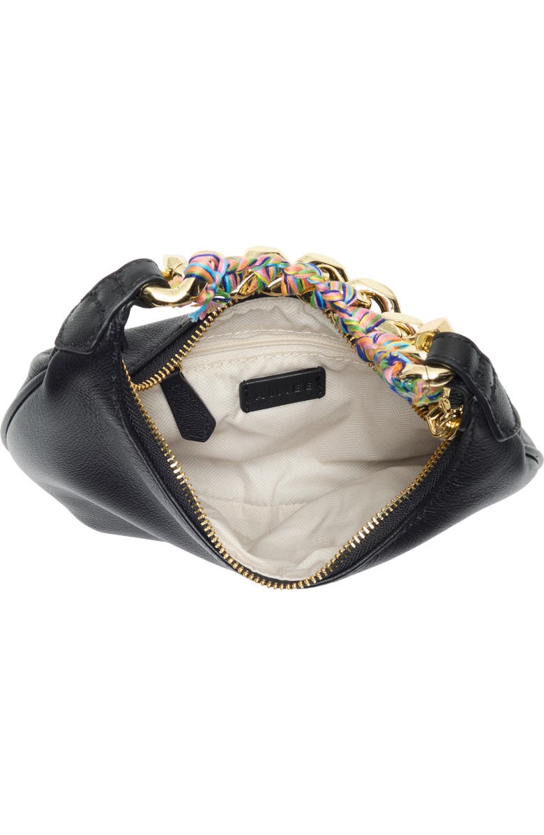 AIMEE Escape Chain Leather Handbag, Alternate, color, Black