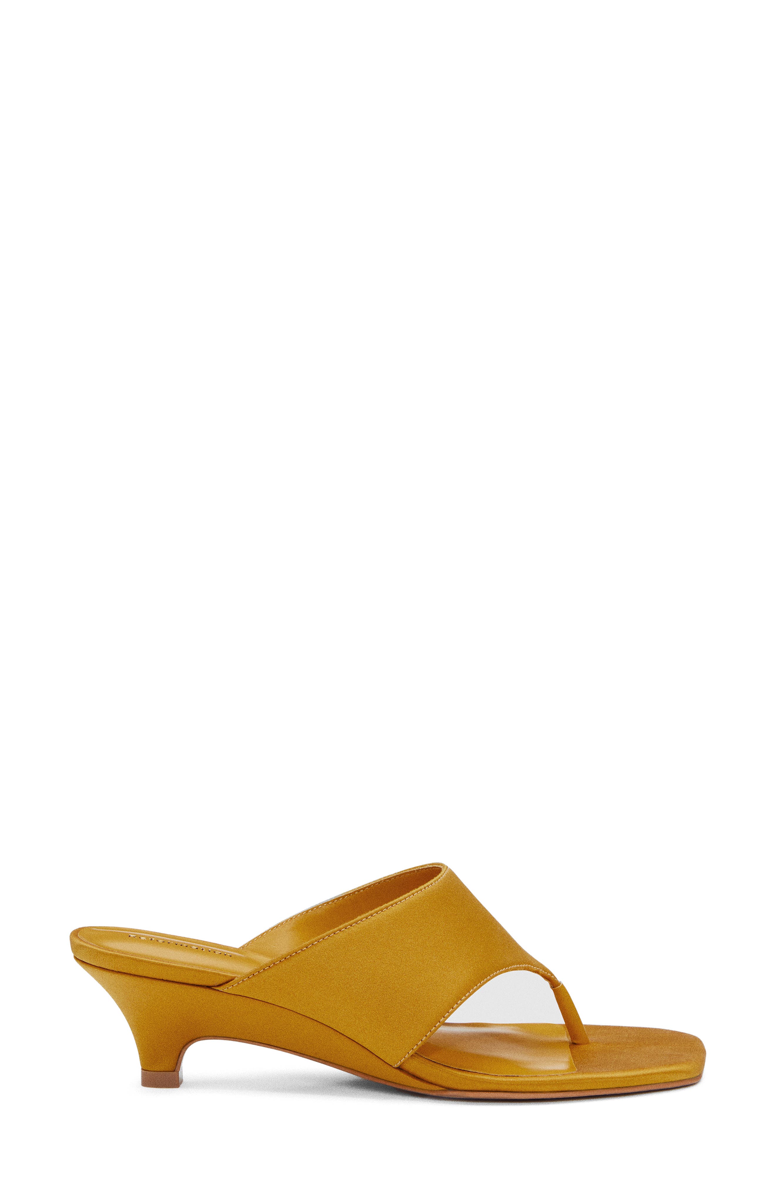 Sherlyn Wedge Thong Sandal, Alternate, color, HONEY MUSTARD SATIN