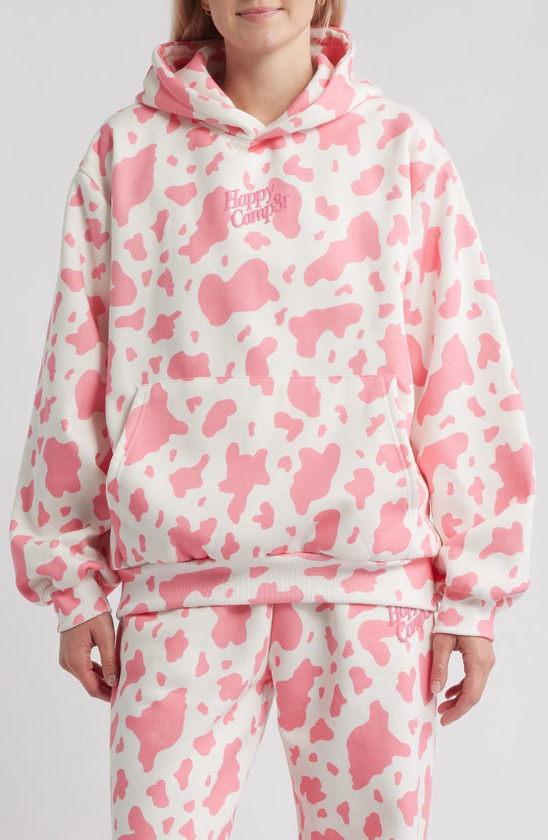 HAPPY CAMP3R Sweet Cow Core Hoodie, Main, color, Cream
