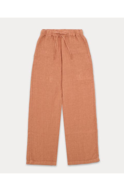 Jaleh Linen with Drawstring Pants