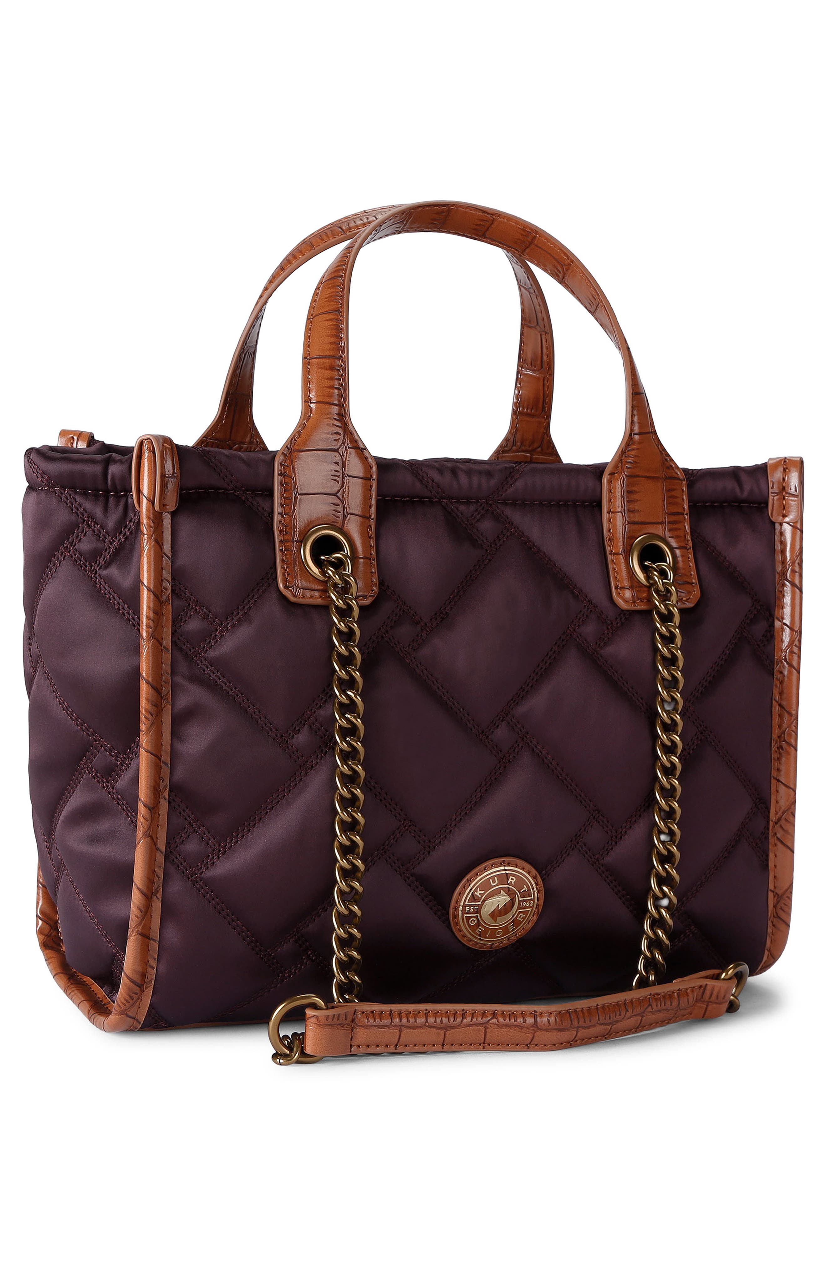Small Hoxton Quilted Shopper Bag, Alternate, color, WINE COMB