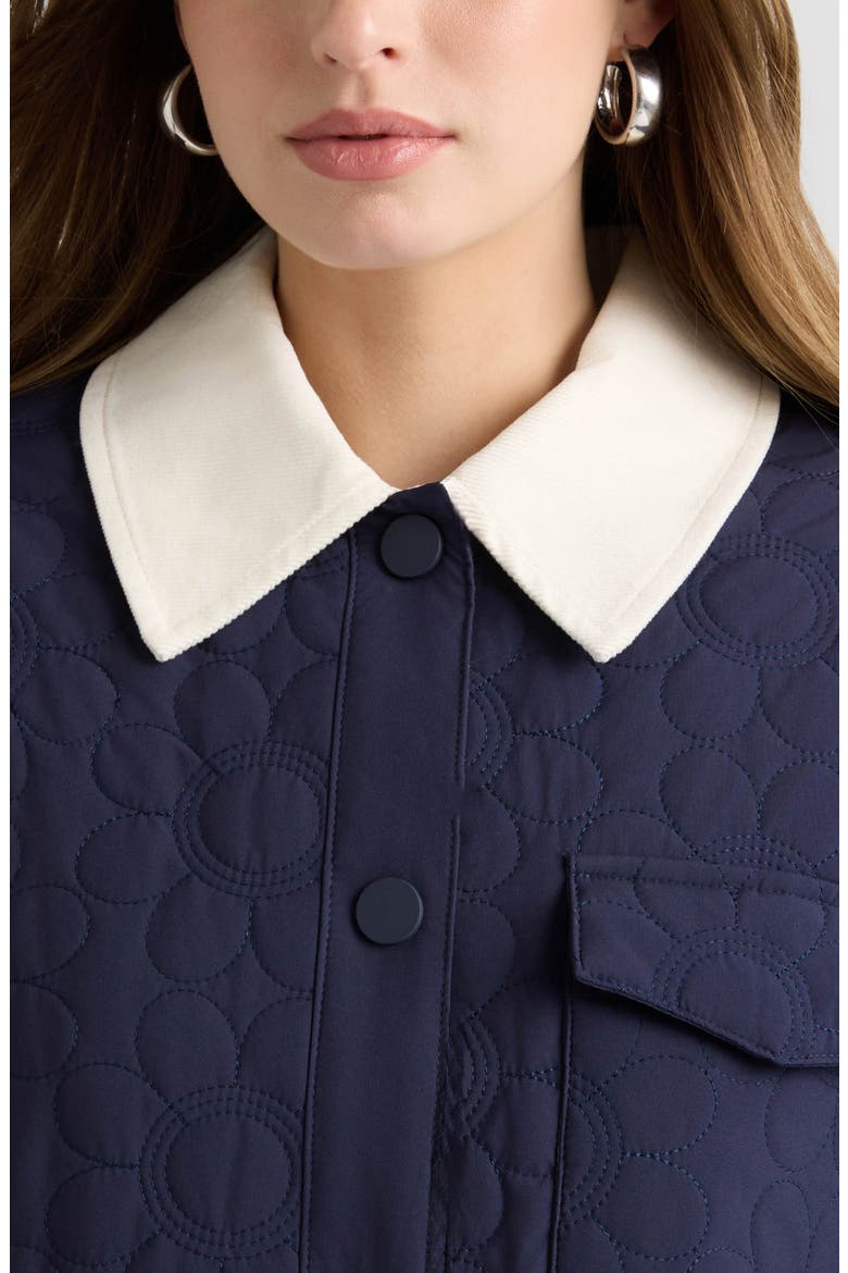 Quilted Shacket, Alternate, color, NAVY