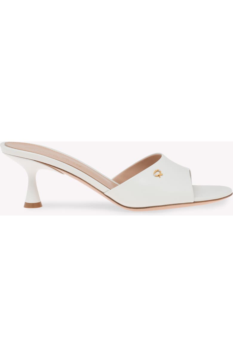Gianvito Rossi Ascent Mule 55, Main, color, White Nappa