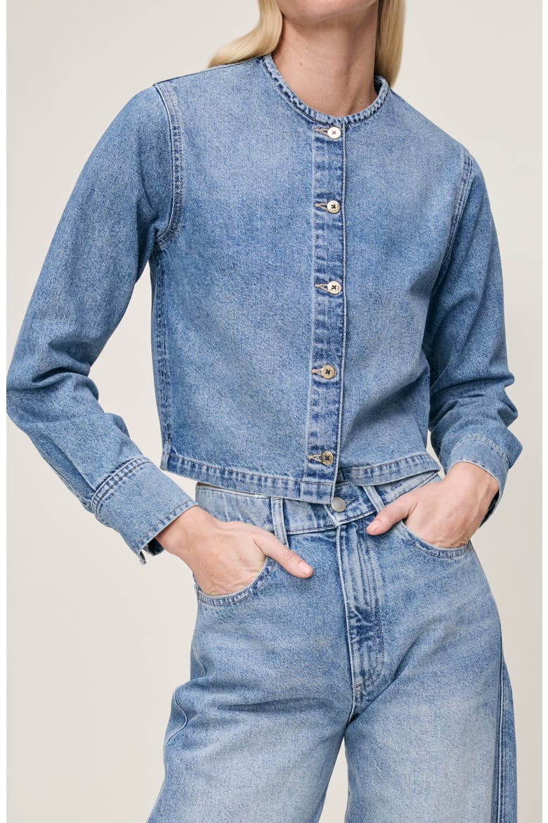 Montauk Denim Shirt, Main, color, SALT LAKE