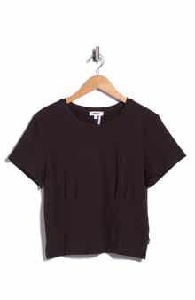 Double Pleated Corset T-Shirt