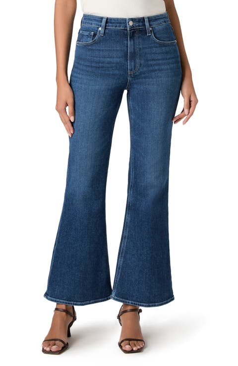 Marlow Skimmer Stretch Crop Flare Jeans (Amalfi Tide)
