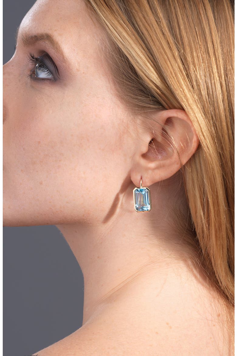 Manhattan Bezel Set Drop Earrings, Alternate, color, PALE BLUE