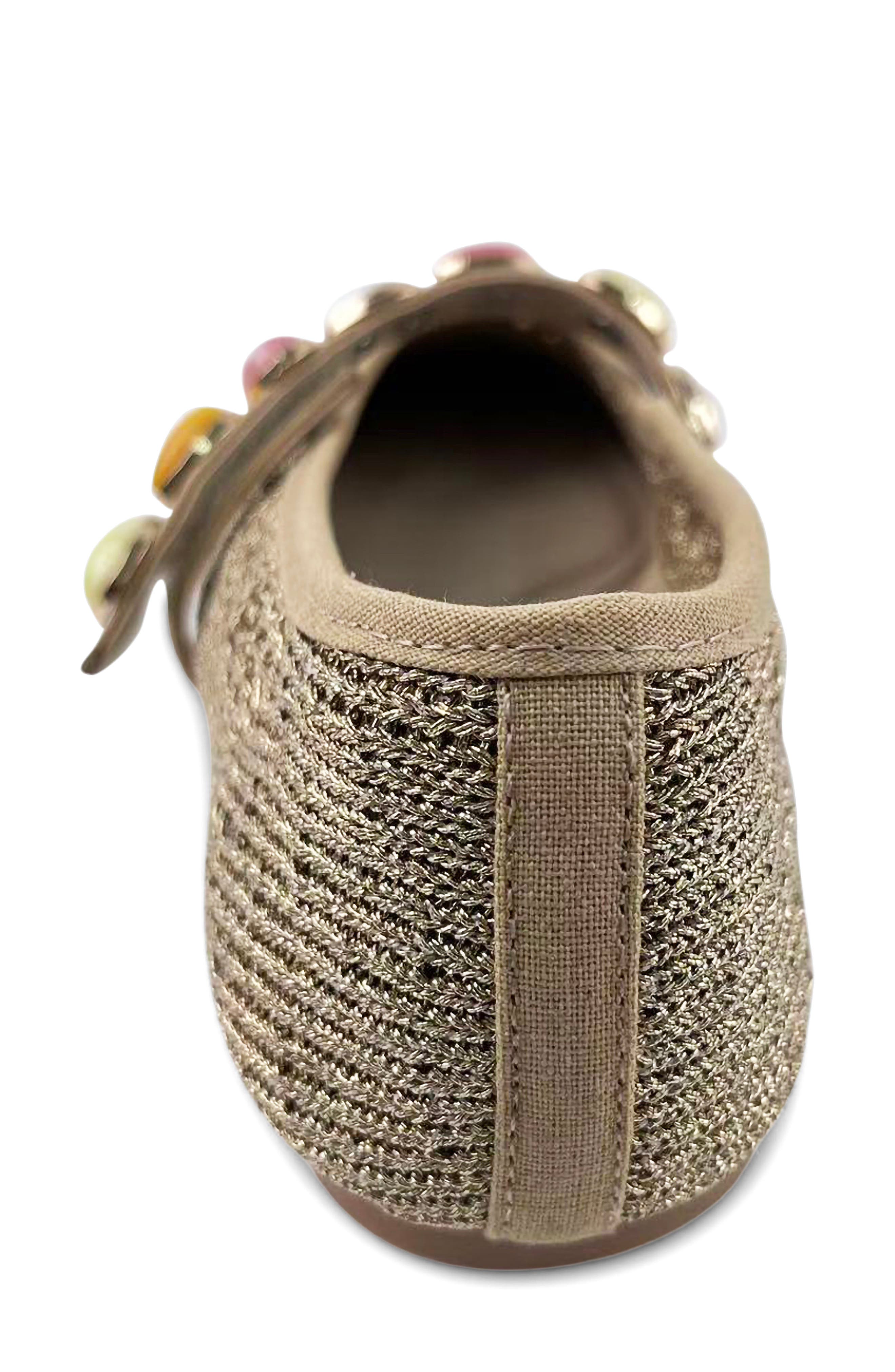 Zeta Stones Embellished Knit Ballet Flat, Alternate, color, NATURAL KNIT