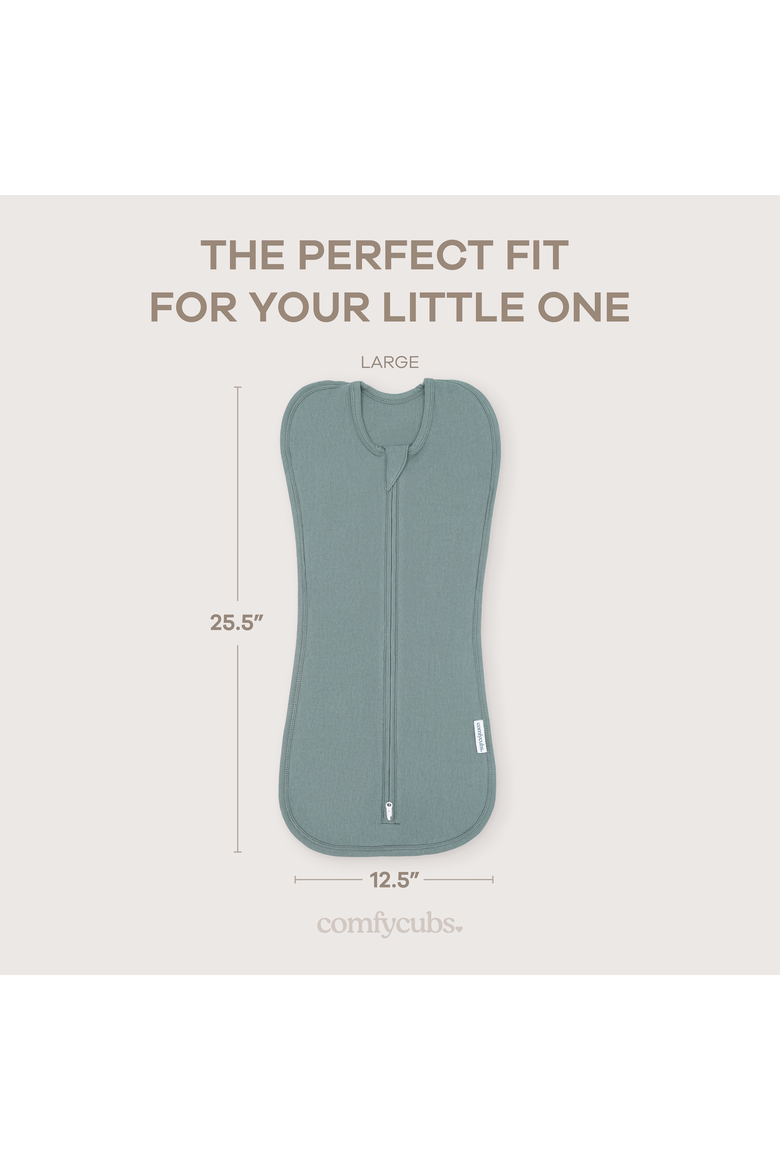Easy Zipper Swaddle Blankets, Alternate, color, Nomadic Blue, Azul