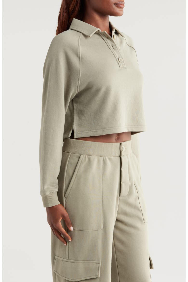Kaylee Polo Sweatshirt, Alternate, color, MSG