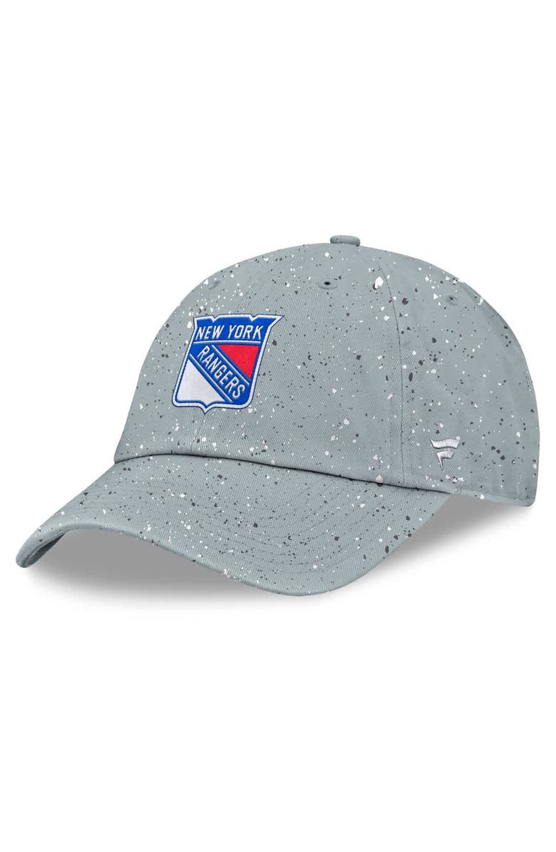 FANATICS Women's Fanatics Gray New York Rangers Heritage Snow Day Speckle Adjustable Hat, Main, color, Gray