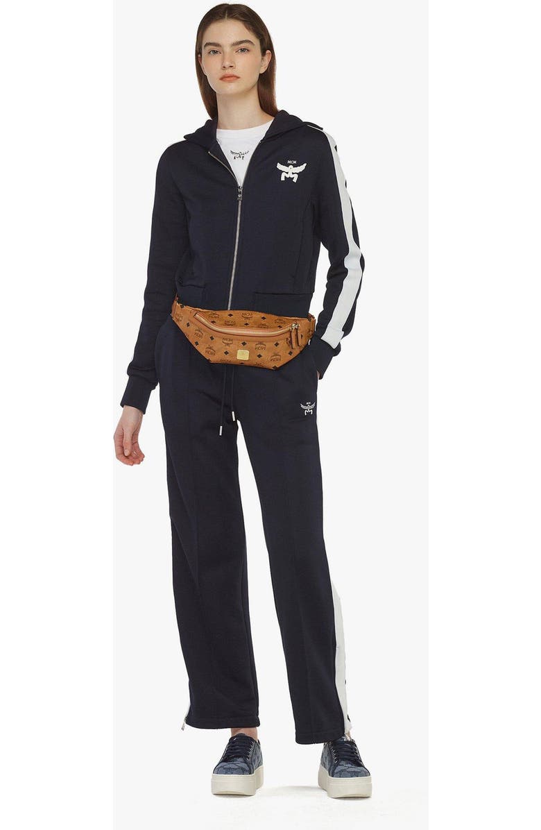 MCM Fursten Belt Bag in Visetos, Alternate, color, Cognac