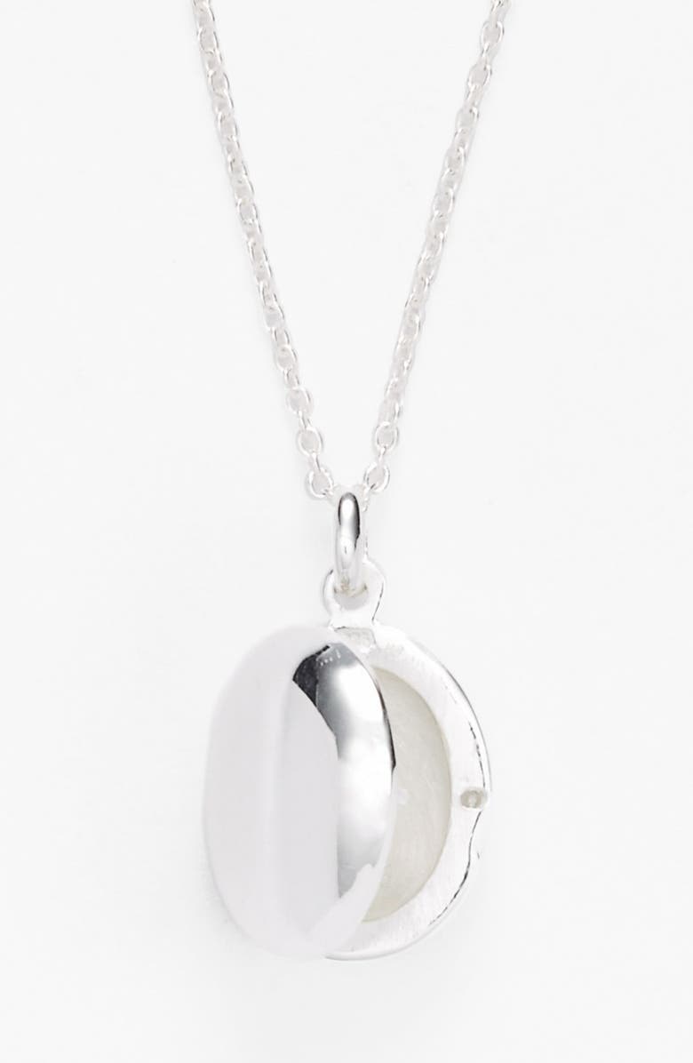 Argento Vivo Sterling Silver Argento Vivo Oval Locket Necklace, Alternate, color, 