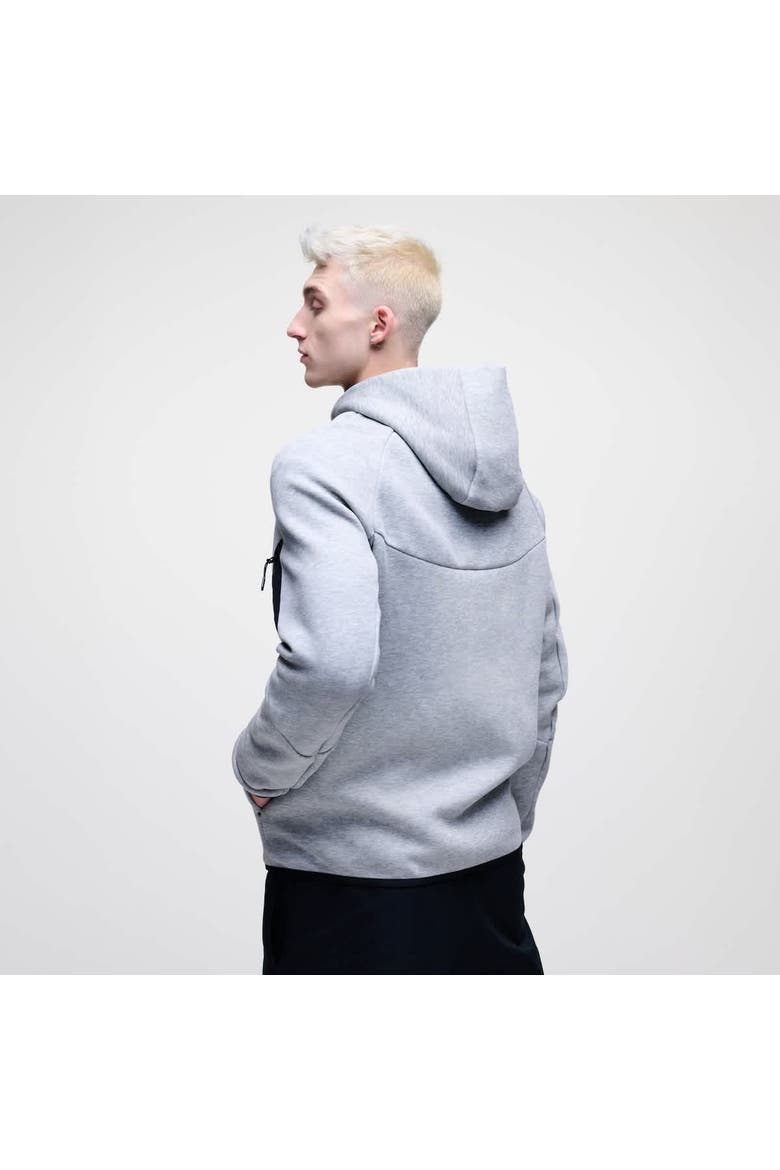 Men's Nike Heather Gray Penn State Nittany Lions Tech Fleece Full-Zip Windrunner Hoodie, Alternate, color, Heather Gray
