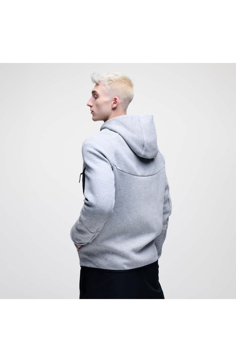 Nike Men's Nike Heather Gray Penn State Nittany Lions Tech Fleece Full-Zip Windrunner Hoodie, Alternate, color, Heather Gray