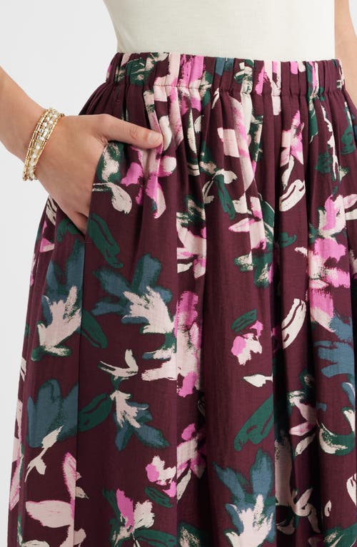 Caslon ® Print Pleated Maxi Skirt In Multi