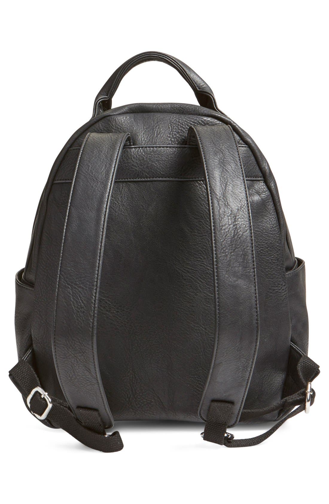 BP. Faux Leather Backpack, Alternate, color, 