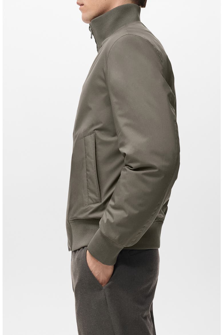 Water Repellent Bomber Jacket, Alternate, color, KHAKI GREY