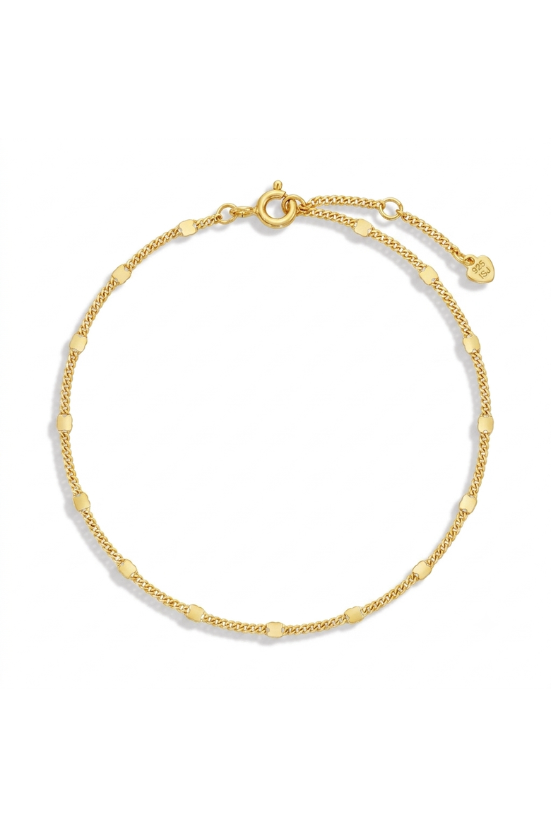 Mirrored Chain Women's Plated Bracelet, Main, color, Gold