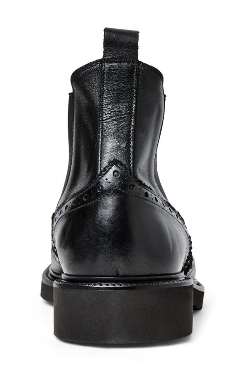 Bruno Magli Vespa Wingtip Chelsea Boot In Black