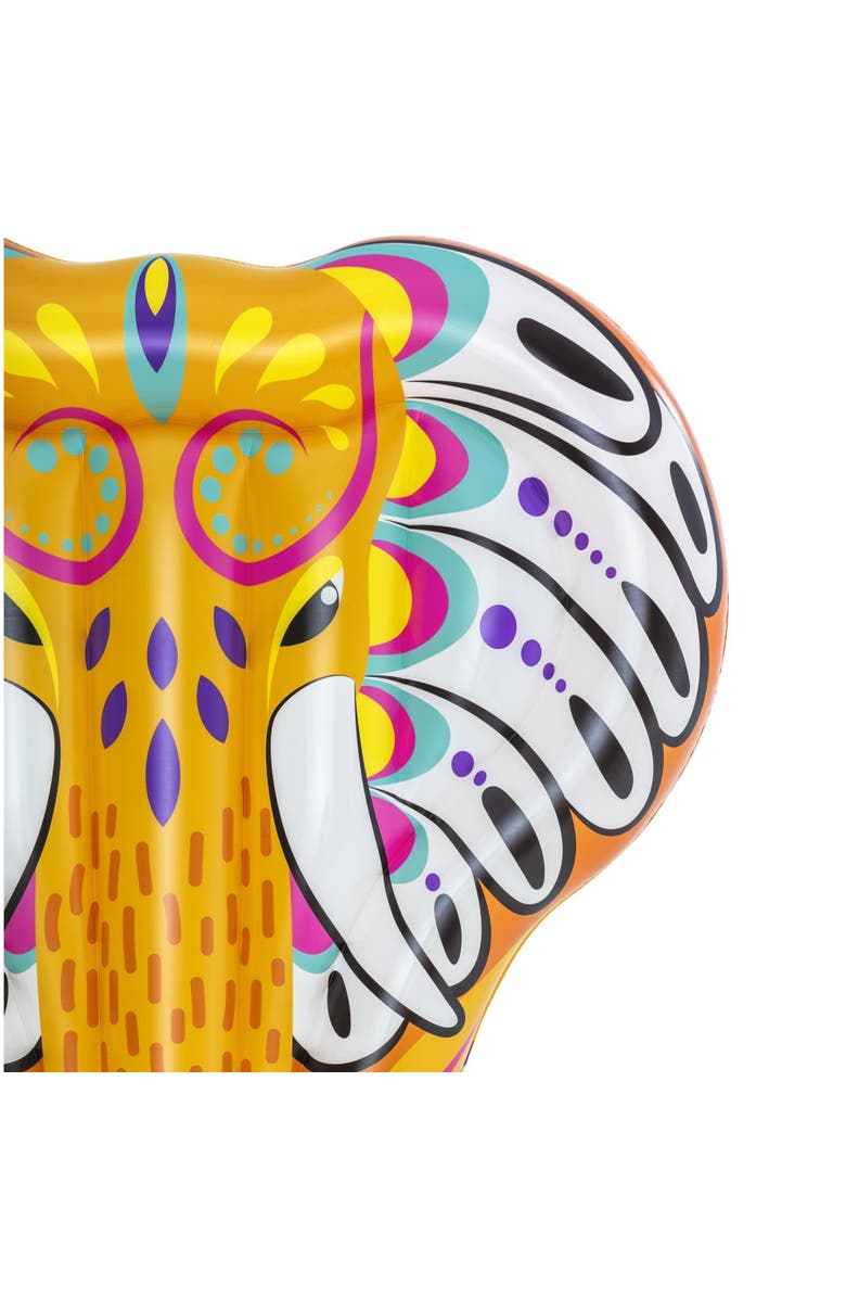 H2OGO! Inflatable Flirty Fiesta Elephant Pool Water Beach Float, Alternate, color, Multicolored