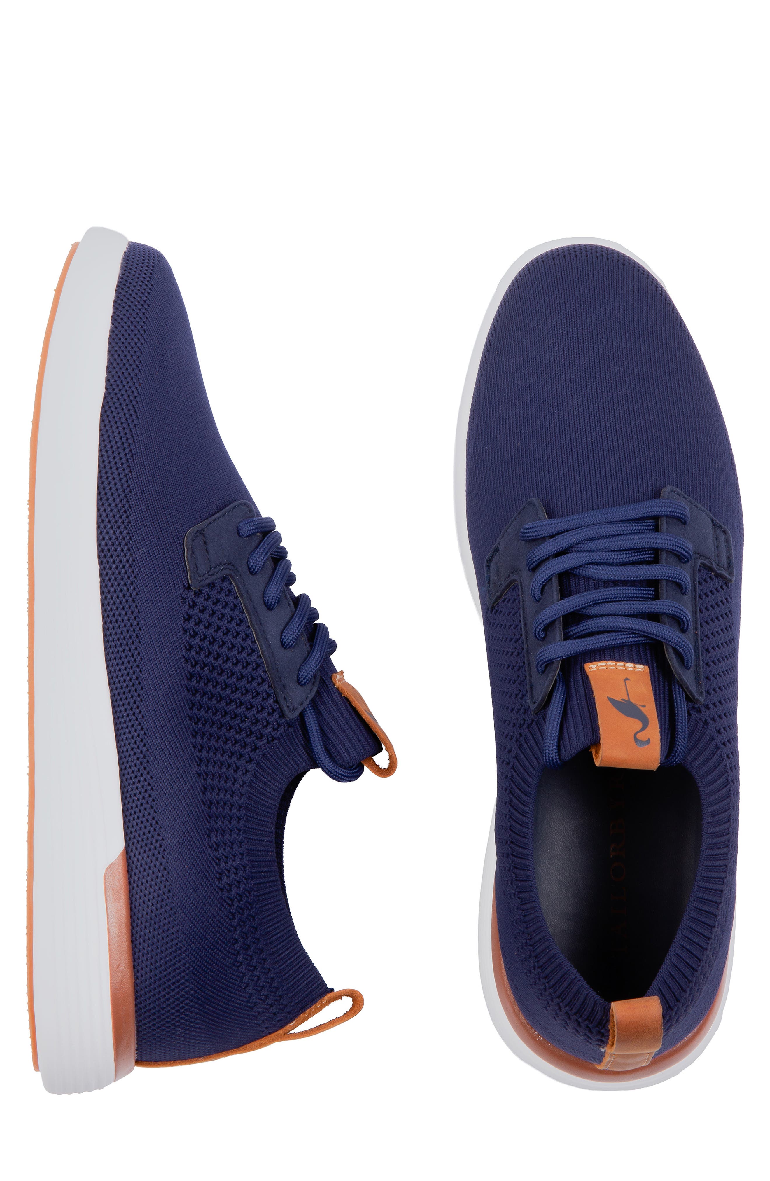 TailorByrd Chad Engineered Knit Sneaker, Alternate, color, Navy