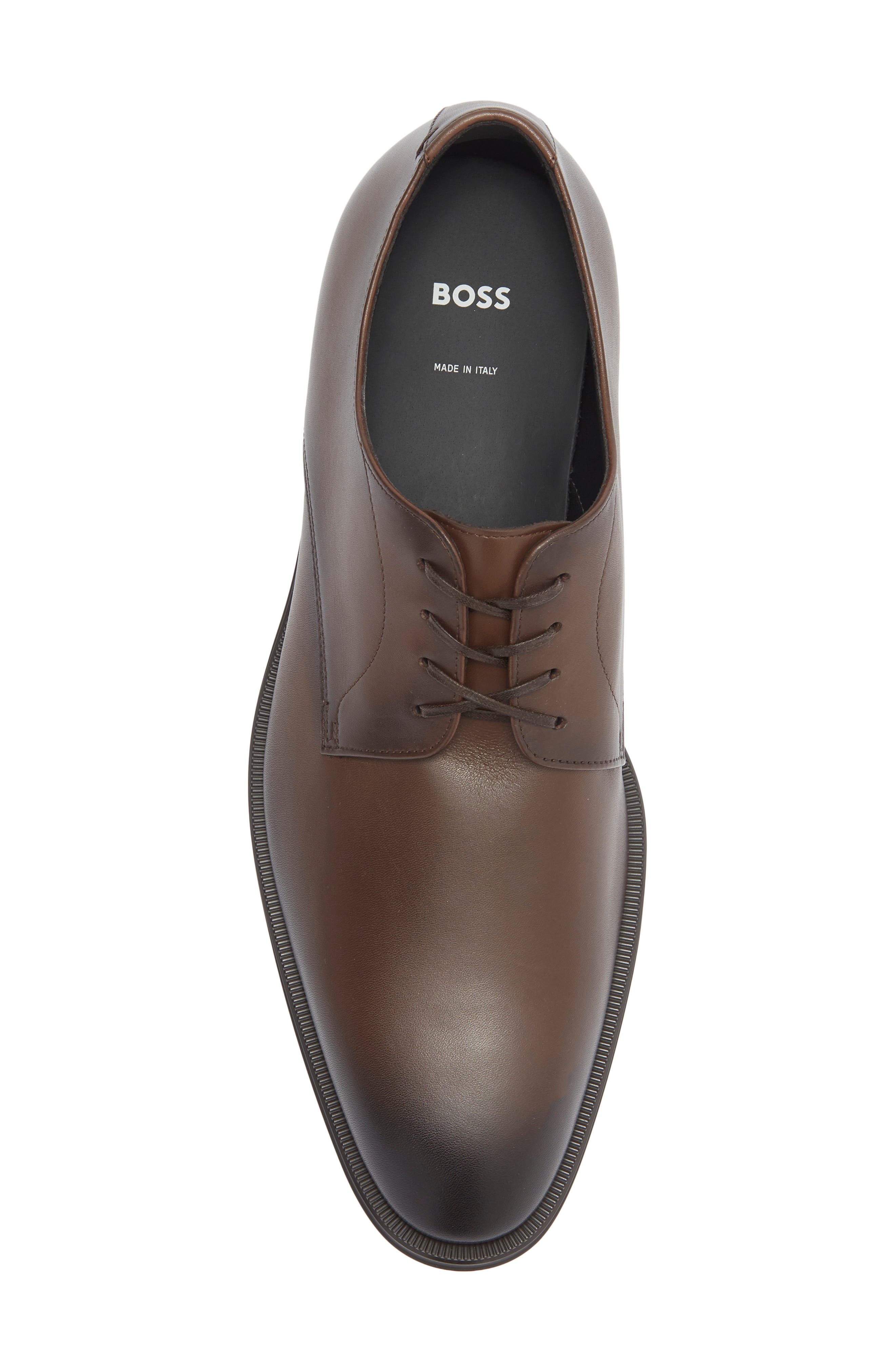 Derreck Plain Toe Derby, Alternate, color, DARK BROWN