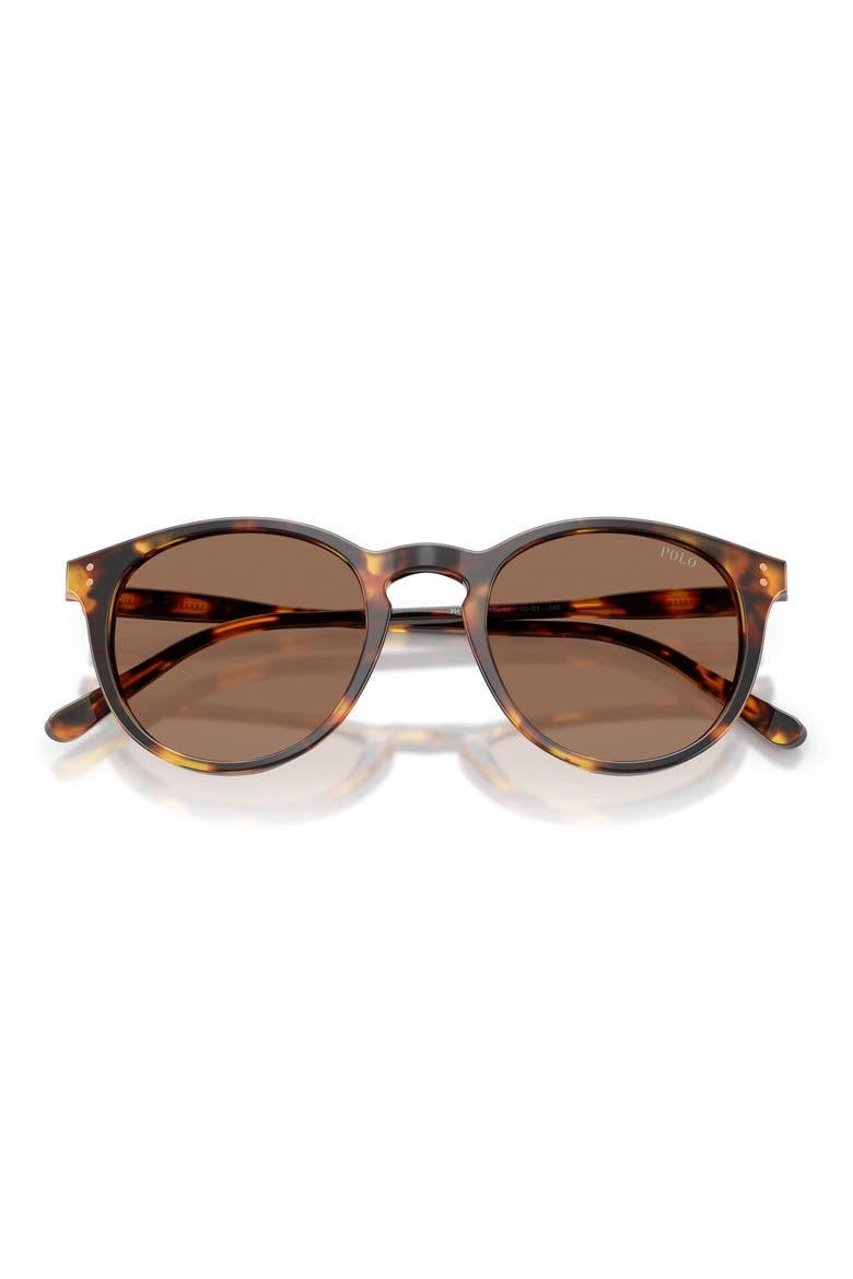 50mm Phantos Sunglasses, Alternate, color, SHINY ANTIQUE HAVANA / BROWN