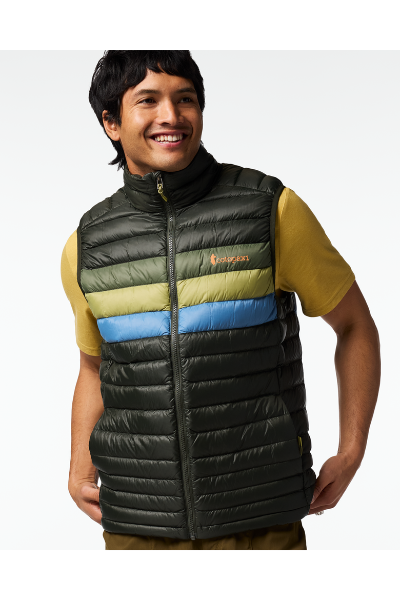 Fuego Down Vest - Men's, Main, color, Woods Stripes