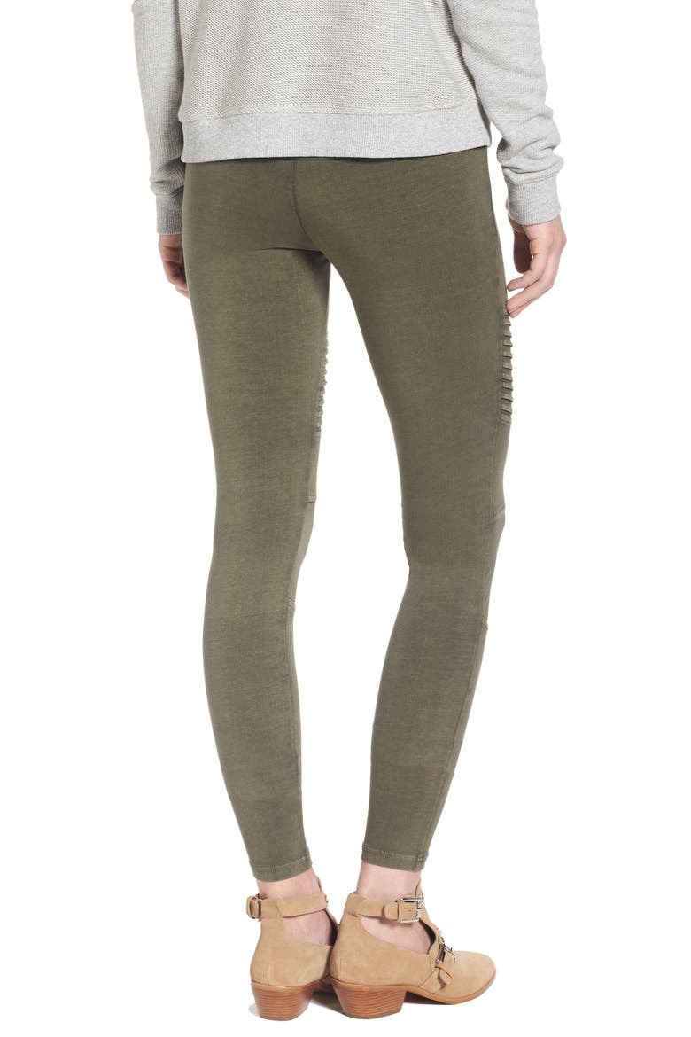 Moto Leggings, Alternate, color, OLIVE SARMA