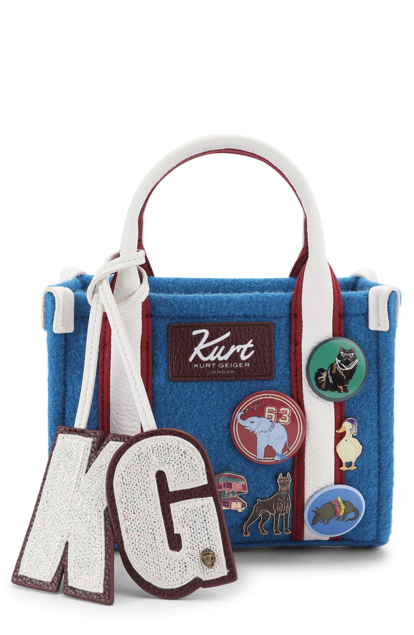 Extra Small Southbank Wool Shopper, Main, color, BLUE
