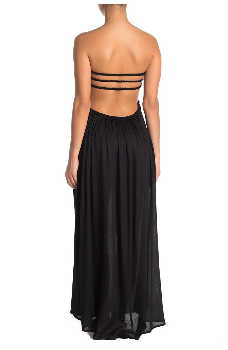 BOHO ME Strapless Maxi Cover-Up Dress, Alternate, color, 