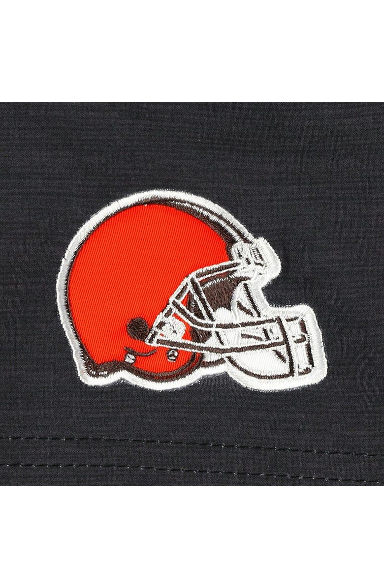 G-III SPORTS BY CARL BANKS Men's G-III Sports by Carl Banks Black Cleveland Browns Coastline Volley Swim Shorts, Alternate, color, Black