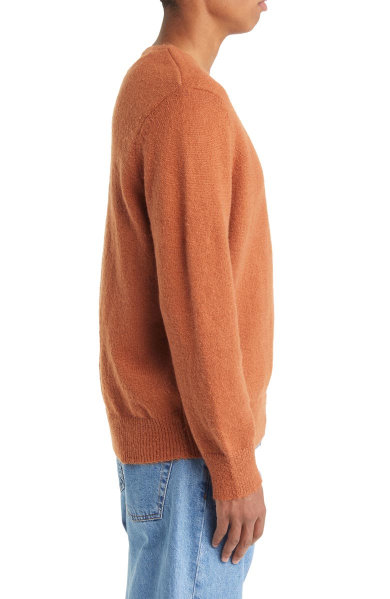 Topman Fluffy Crewneck Sweater, Alternate, color, 