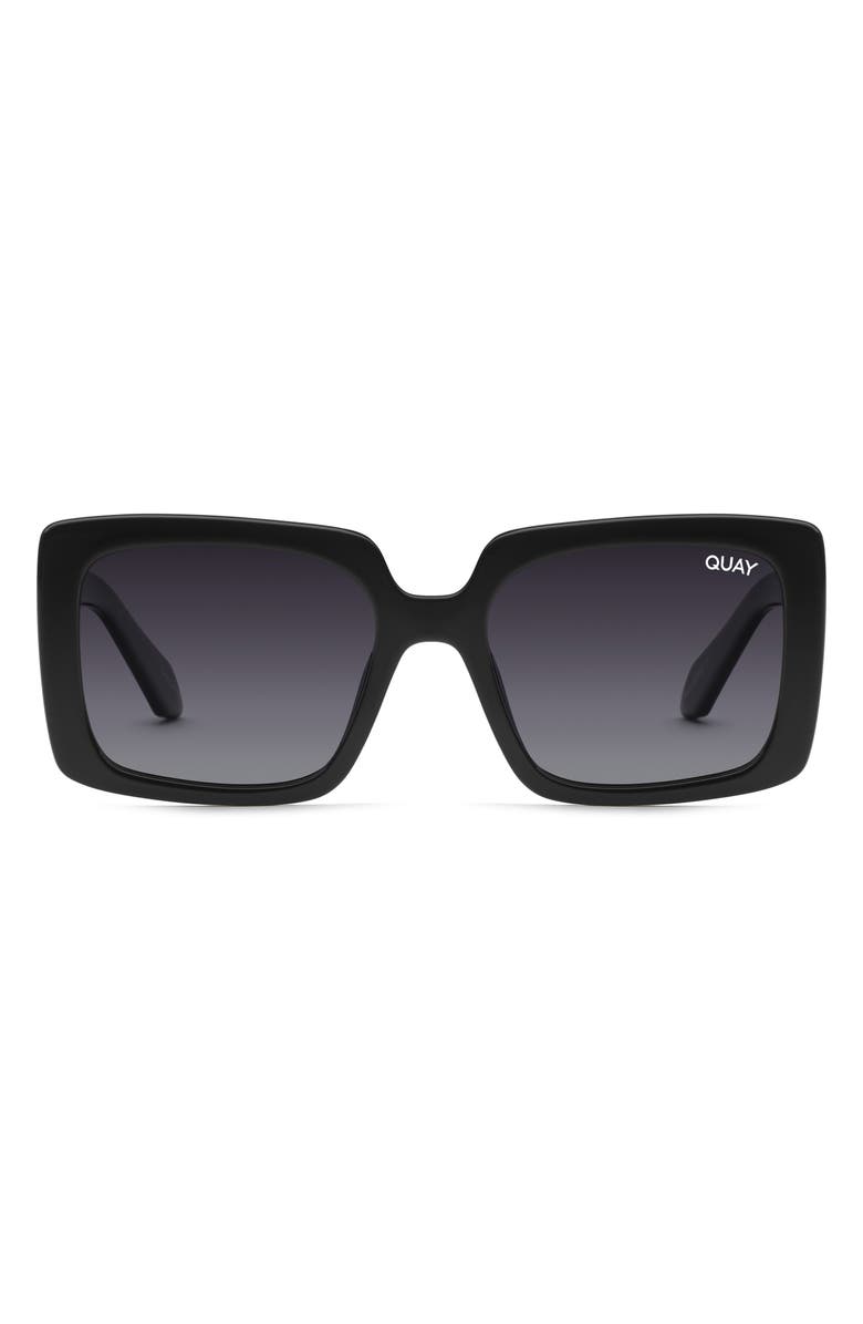 QUAY Total Vibe Mini 44mm Polarized Square Sunglasses  display picture 3