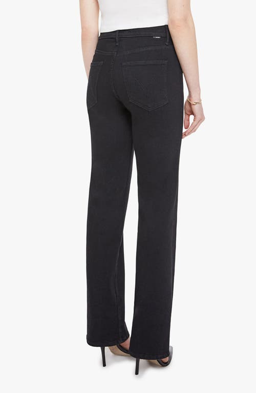 Mother The Kick It Relaxed Straight Leg Jeans In Black