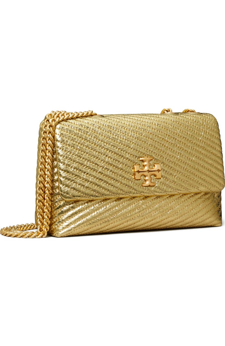 Tory Burch Small Moto Quilted Metallic Leather Convertible Shoulder Bag, Alternate, color,