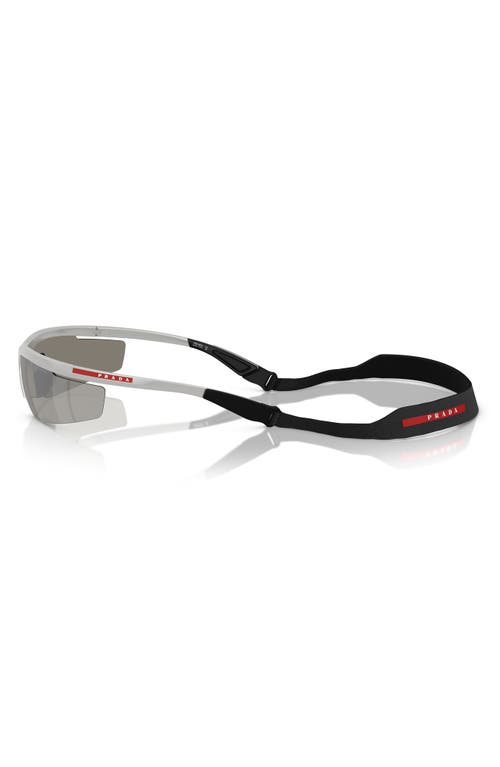 Prada Linea Rossa 96mm Gradient Pillow Sunglasses In Grey Mirror