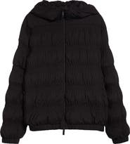 Moncler Noyer Gathered Quilted Down Jacket