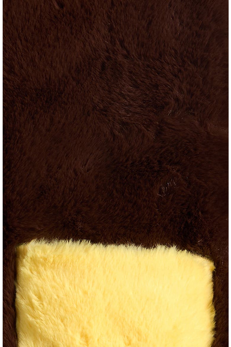 Kids' Faux Fur Rabbit Ear Jacket, Alternate, color, BROWN
