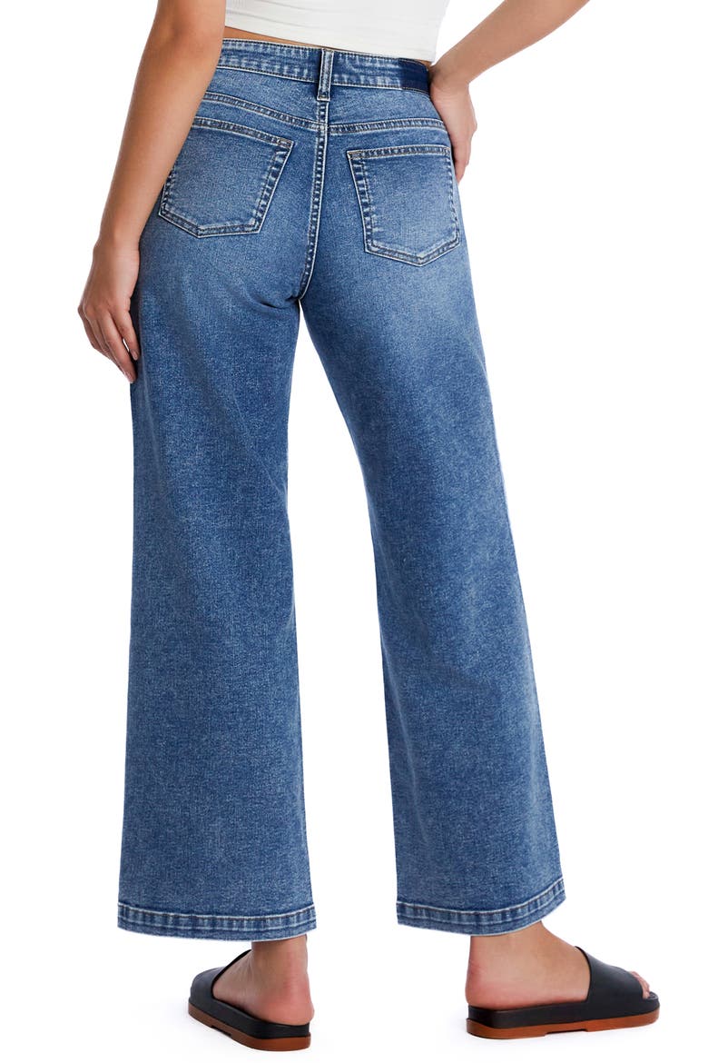 Clever High Waist Wide Leg Jeans, Alternate, color, 90S BLUE