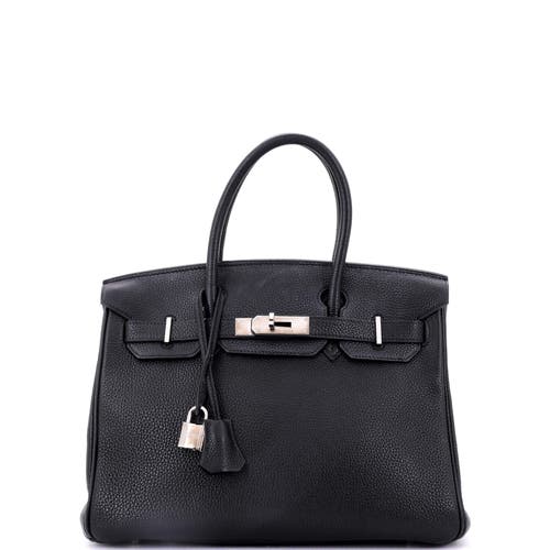 Pre-owned Hermes Hermes Birkin Handbag Blue Togo With Palladium Hardware 30