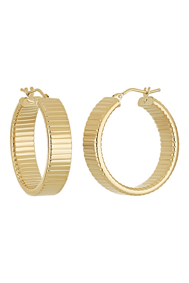 14K Gold Tobugas Hoop Earrings, Main, color, 14K YELLOW GOLD