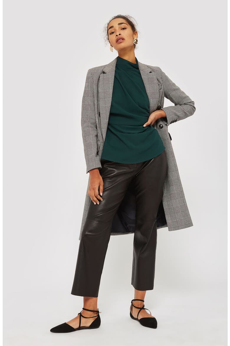 Origami Tuck Blouse, Alternate, color, FOREST