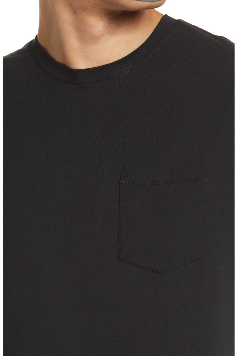 Second Skin Pocket Sleep T-Shirt, Alternate, color, BLACK