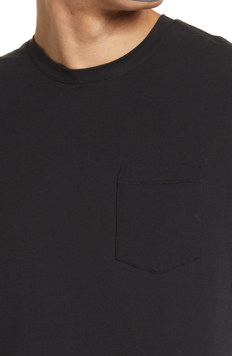 Tommy John Second Skin Pocket Sleep T-Shirt, Alternate, color, Black