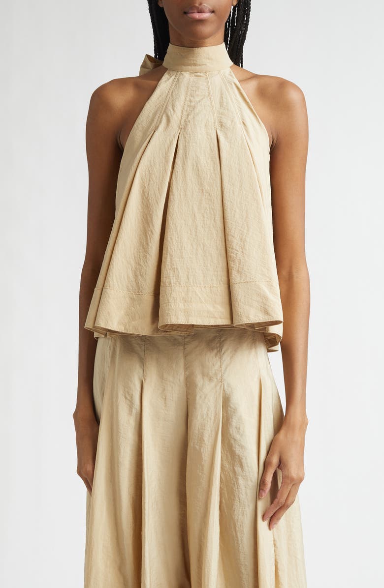 Cinq à Sept Jagger Halter Top, Main, color, Khaki